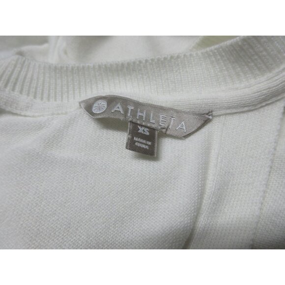 Athleta women's Highlands open back hi-lo long sleeve knit athleisure sweater XS - Picture 10 of 16